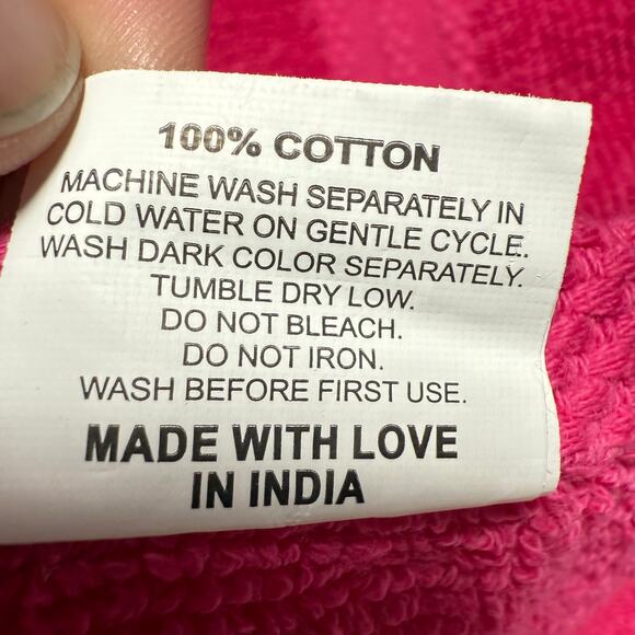 Set of 4 Glamburg Hand Towels Pink 100% Cotton Ultra Soft Made in India - Picture 9 of 9